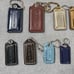 13 COACH Variety Stitched Leather Hangtag Keychain Charm Hang Tag Handbag Fob