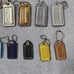 13 COACH Variety Stitched Leather Hangtag Keychain Charm Hang Tag Handbag Fob