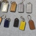 13 COACH Variety Stitched Leather Hangtag Keychain Charm Hang Tag Handbag Fob
