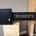 Comment card box for business
