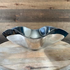 Nambe Venus Serving Bowl, Polished Alloy Metal - Silver 15 x 11.75