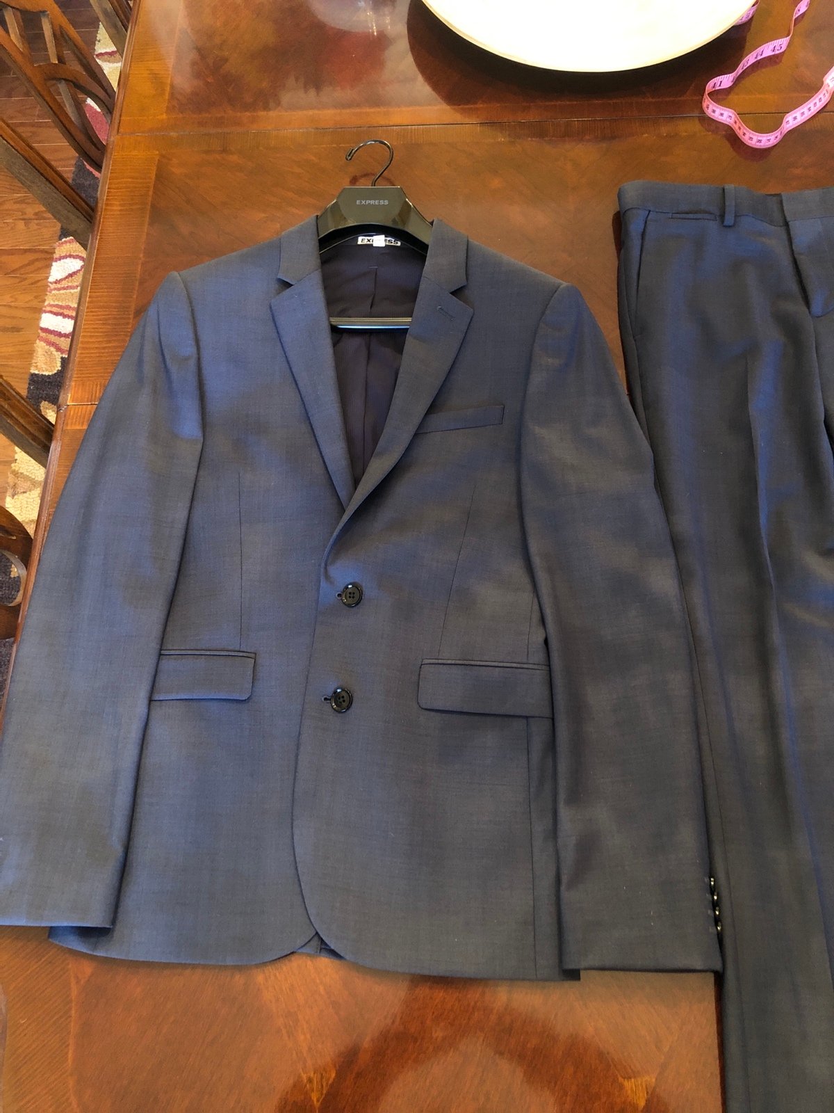 Express skinny fit 2 piece suit