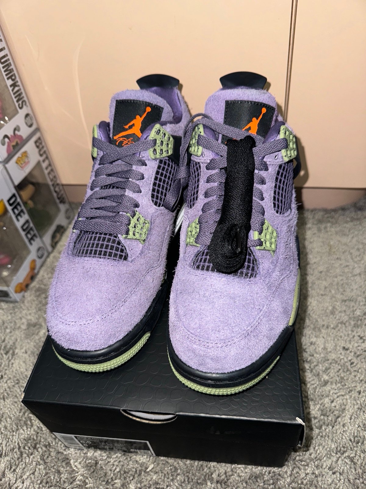 Jordan 4 crayon purple women size 8 new
