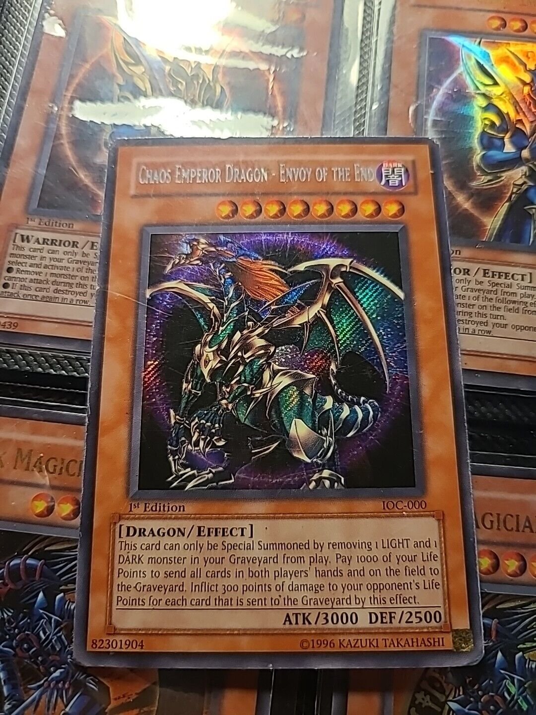 YuGiOh Chaos Emperor Dragon - Envoy Of The End IOC-000 1st Edition Secret Rare