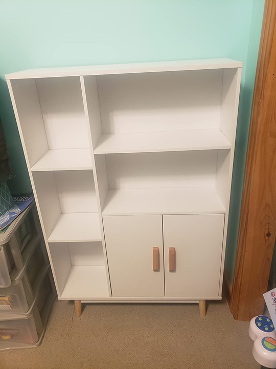 Storage Cabinet Bookcase Furniture, White