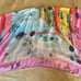 Johnny Was Top Silk Shirt Oversized OSFM Angelica Charlie Poncho Cover Up Art R1