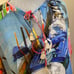 Johnny Was Top Silk Shirt Oversized OSFM Angelica Charlie Poncho Cover Up Art R1