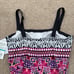 NWT Maxine of Hollywood Square Neck Wireless Skirted One Piece Swimsuit Size 16