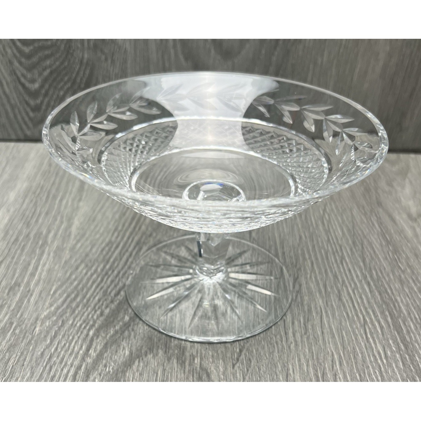Waterford Crystal Glendore Compote Bowl Dish Pedestal Marked