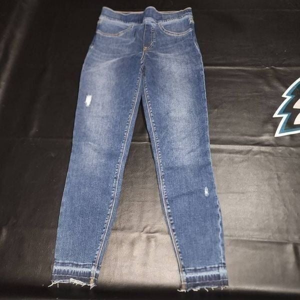 Spanx Womens Distressed Ankle Skinny Jeans Small