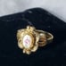 Vintage Esposito Signed Painted Ring,hge