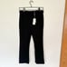 Tory Burch Ponte Flare Cropped Length Pant with Gold Tone Raised Logo Buttons