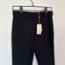 Tory Burch Ponte Flare Cropped Length Pant with Gold Tone Raised Logo Buttons
