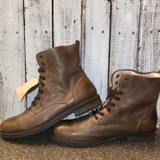 Mens Leather Hi -Top Boots