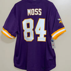 Randy Moss Mitchell & Ness Vikings Name & Number Mesh Crewneck Jersey Men 2XL