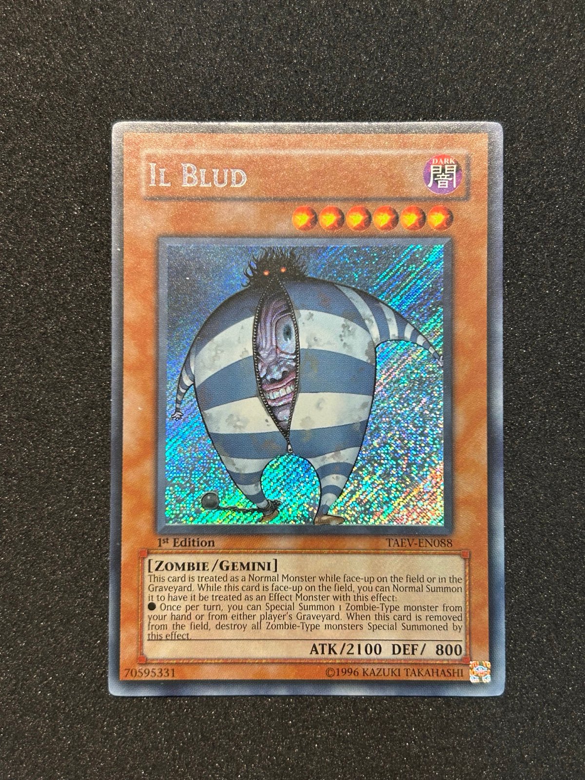 Yugioh Il Blud Secret Rare TAEV EN088 1st Ed