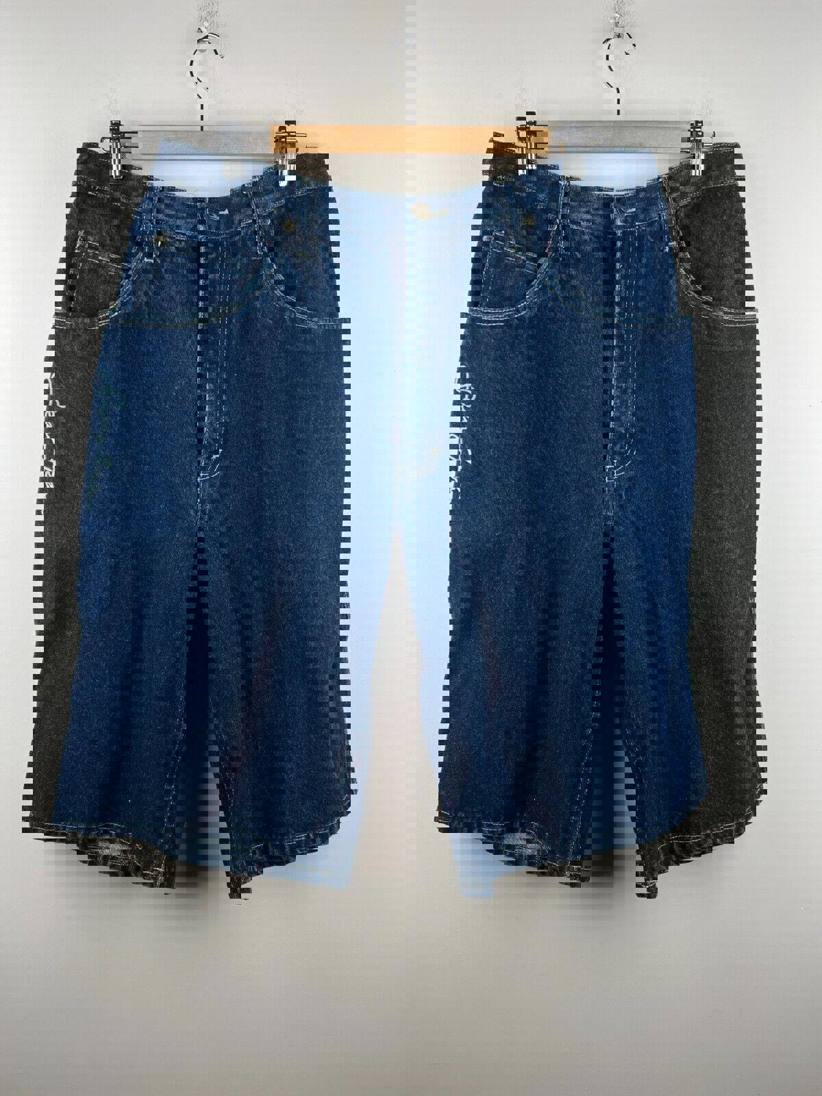 Sean John Vintage Y2K Denim Baggy Shorts size 36