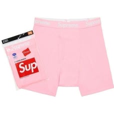 SUPREME x Hanes BCA PINK Comfort Boxers