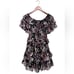 MISA Los Angeles Lilly Dress in Fall Floral Colorful Off Shoulder Ruffle Size L