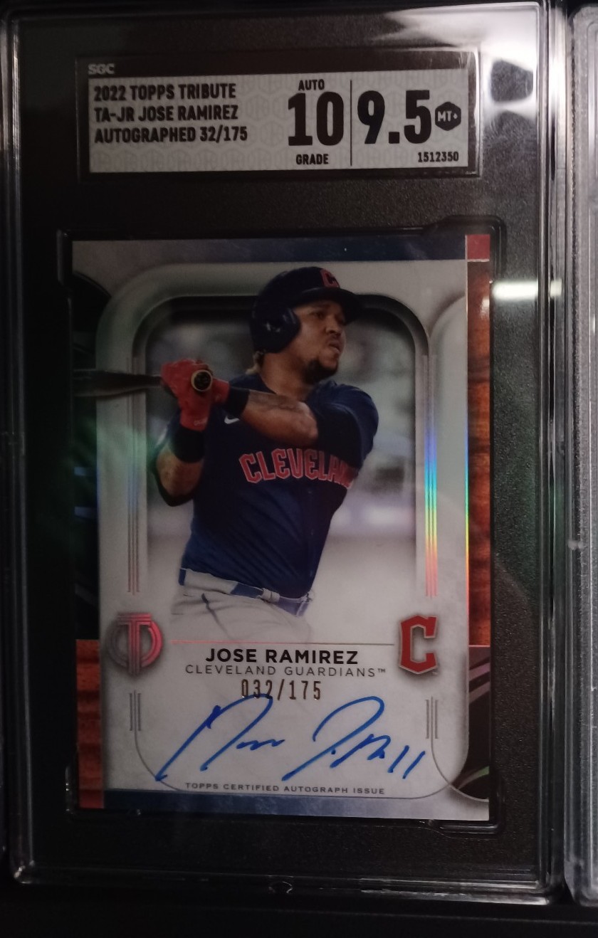 2022 Topps Tribute Jose Ramirez Auto Graded