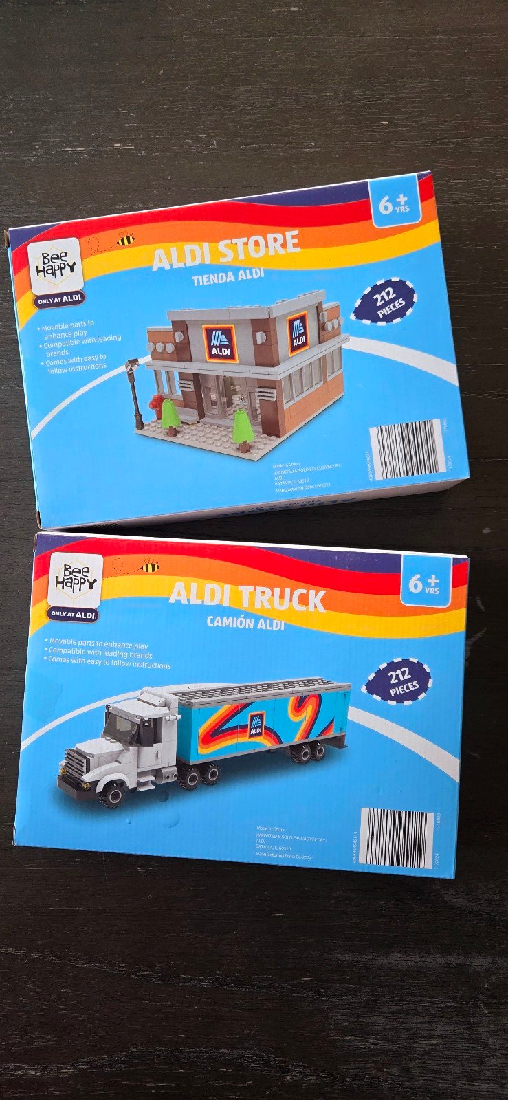 ALDI Bee Happy Aldi Truck and Aldi Store Building Sets Lot ALDI FINDS NEW BRICKS
