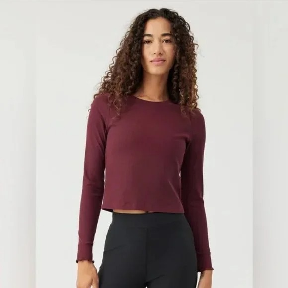 Outdoor Voices Superform Rib Longsleeve Medium