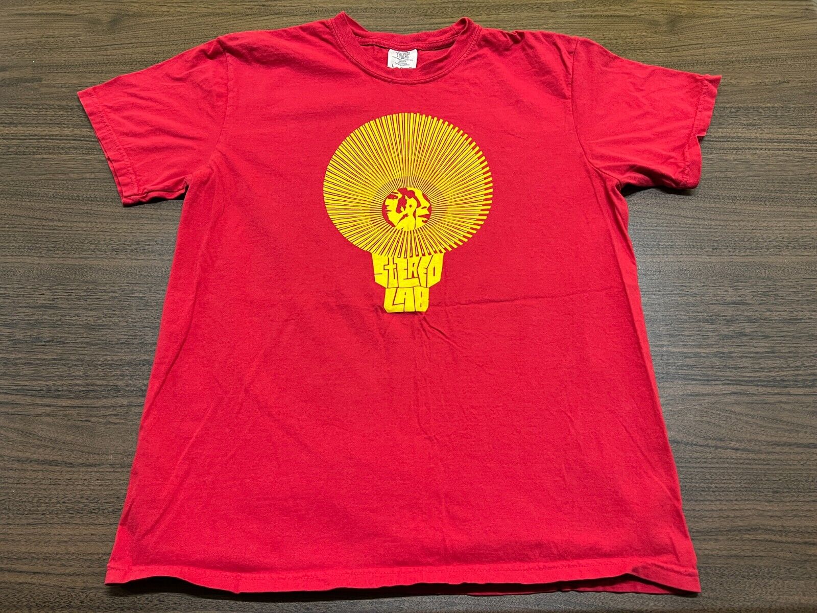 Vintage Stereolab Men's Red T-Shirt - Large