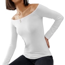 Theory Ennalyn White Matte Jersey Top