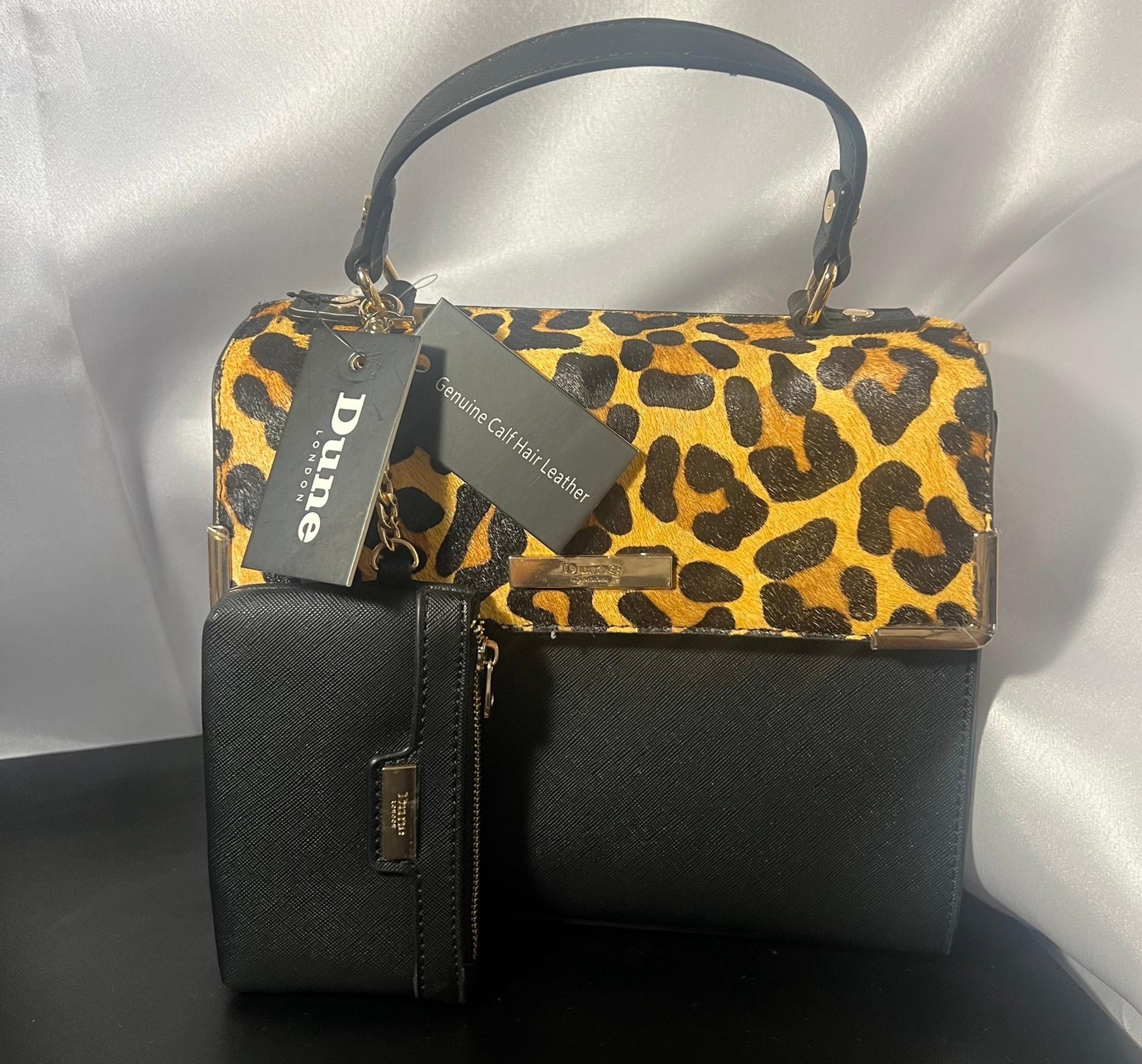 Dune London Genuine Calf Hair Leather Shoulder Bag