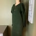 Ralph Lauren Country green vintage wool sweater dress size medium