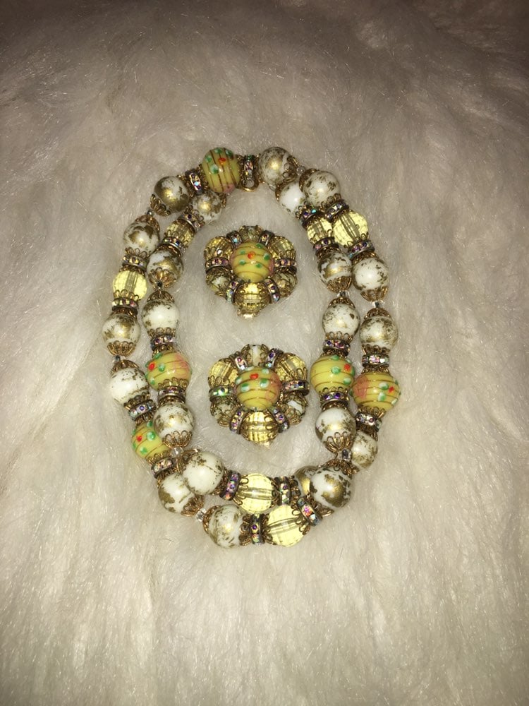 Vintage Hobé Necklace and Earrings