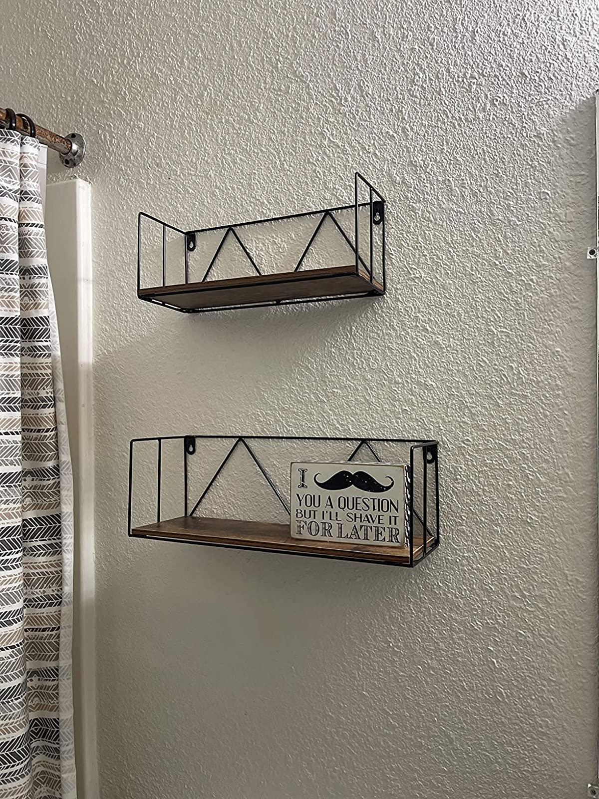 2 Pack Storage Shelf with Metal Wire