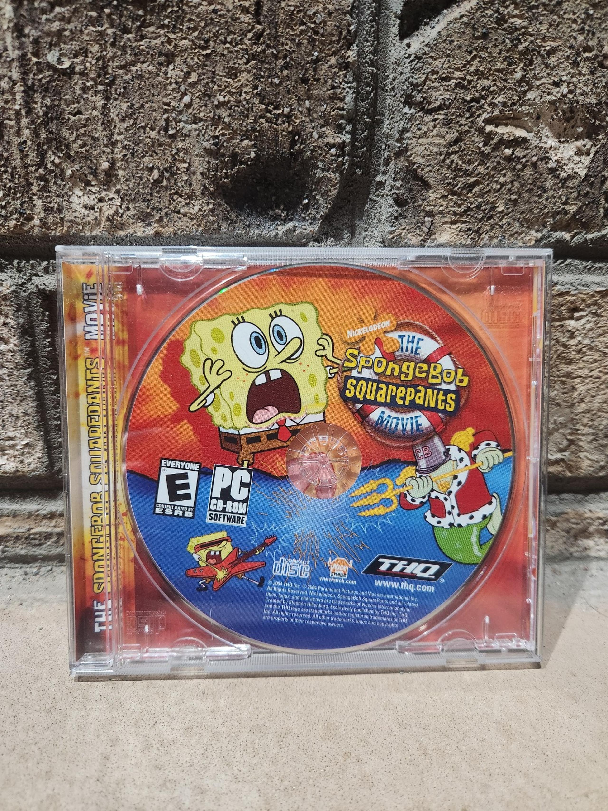 SpongeBob Squarepants The Movie PC Game Windows CD-ROM Computer No Manual Tested
