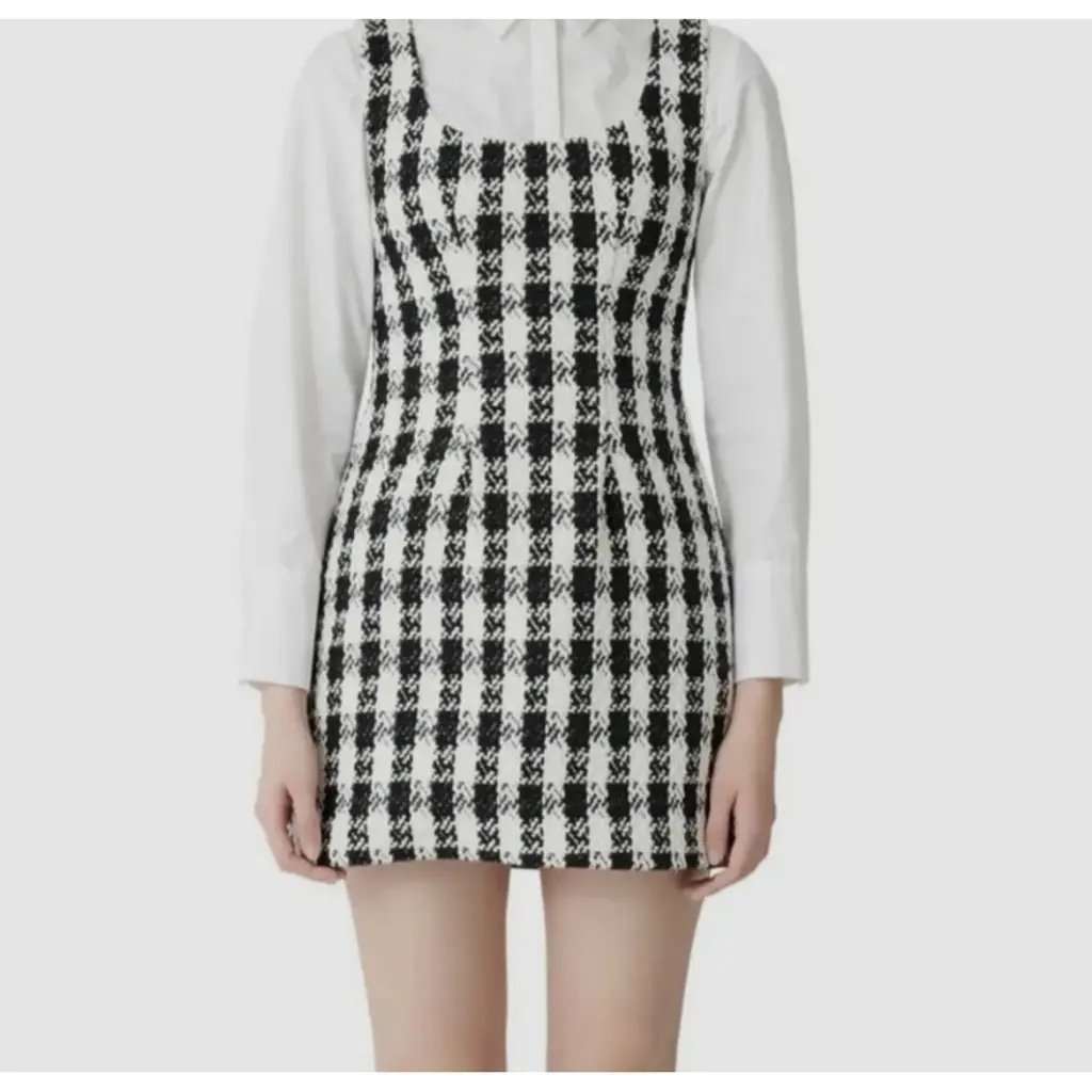 Maje Tweed-style sleeveless dress