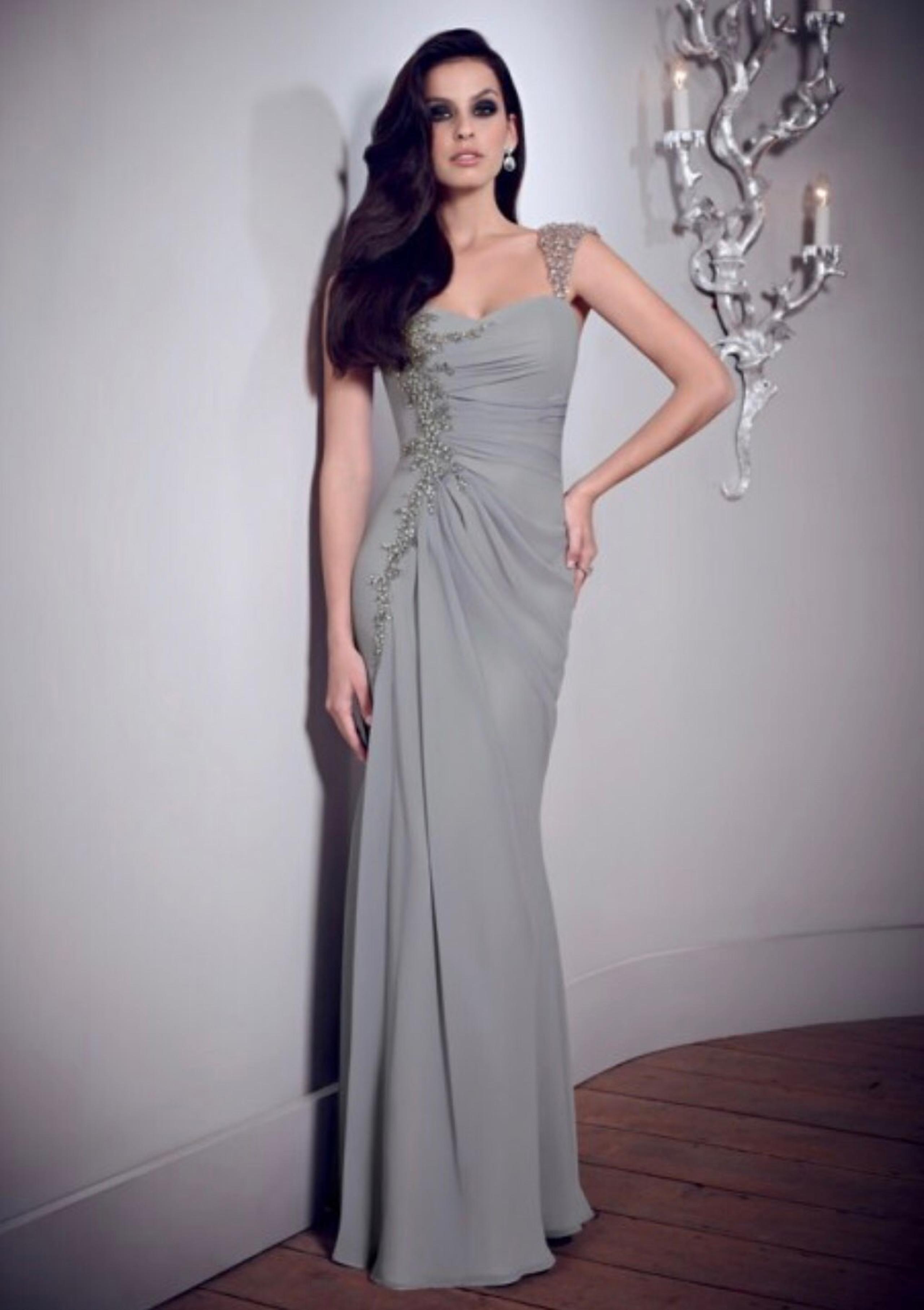 Silver Evening Gown