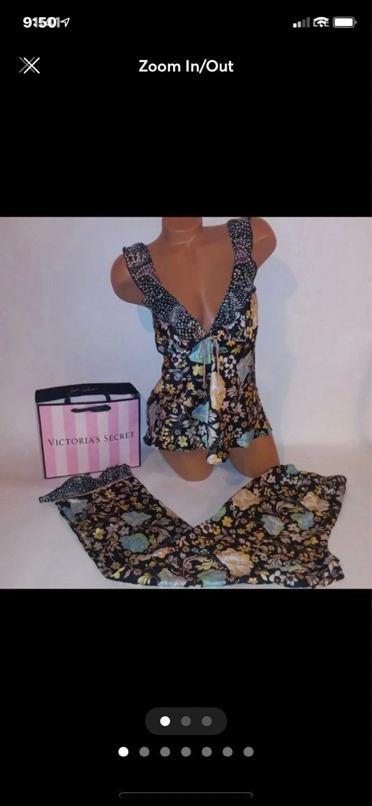 Victoria Secret pajama set Satin size XL