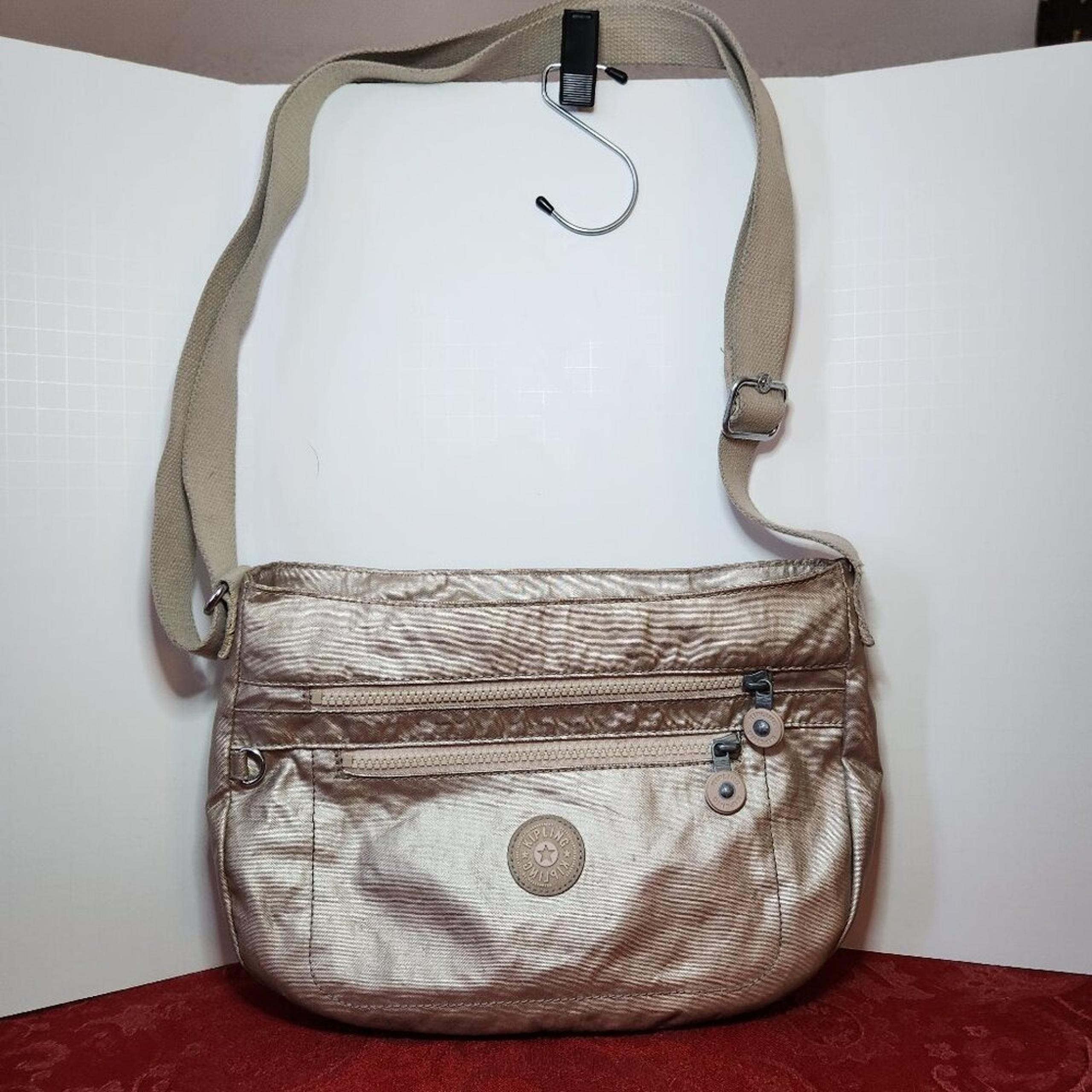 Kipling Champagne Metallica Pink Crossbody Bag SEE ALL PHOTOS