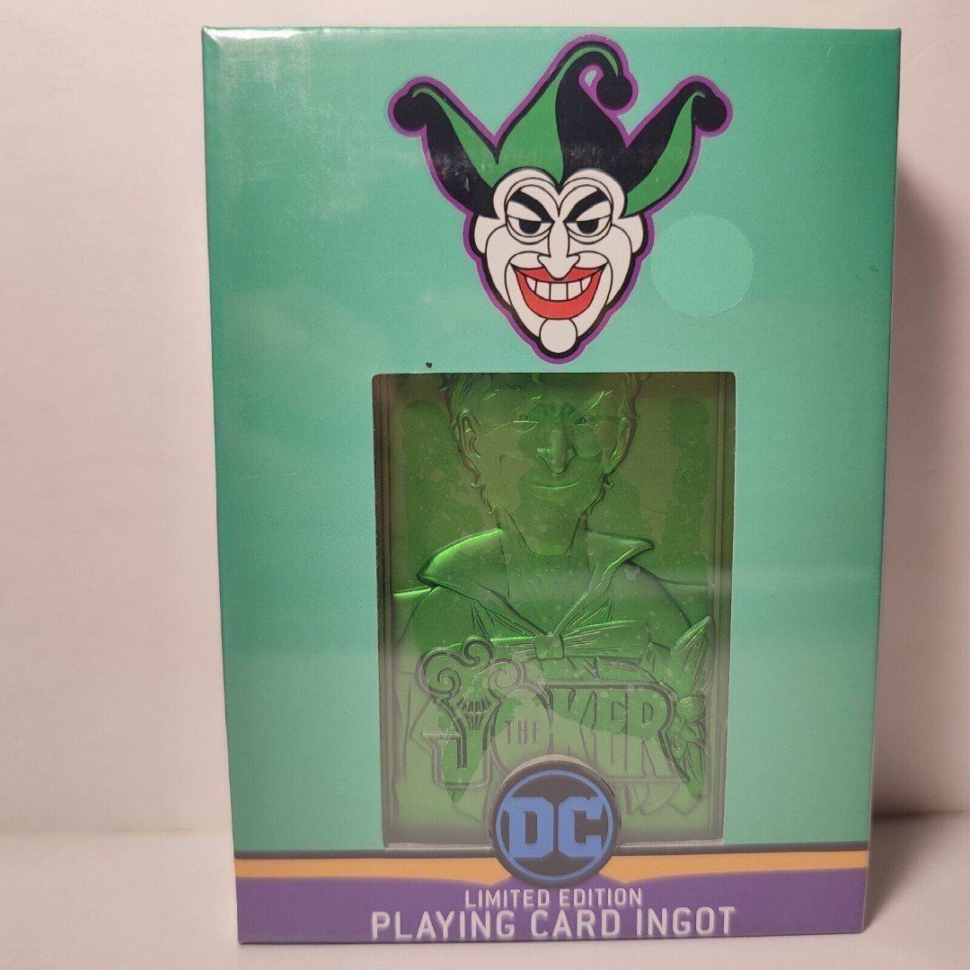 Batman The Joker Character Playing Card Ingot Official Collectible Figurine
