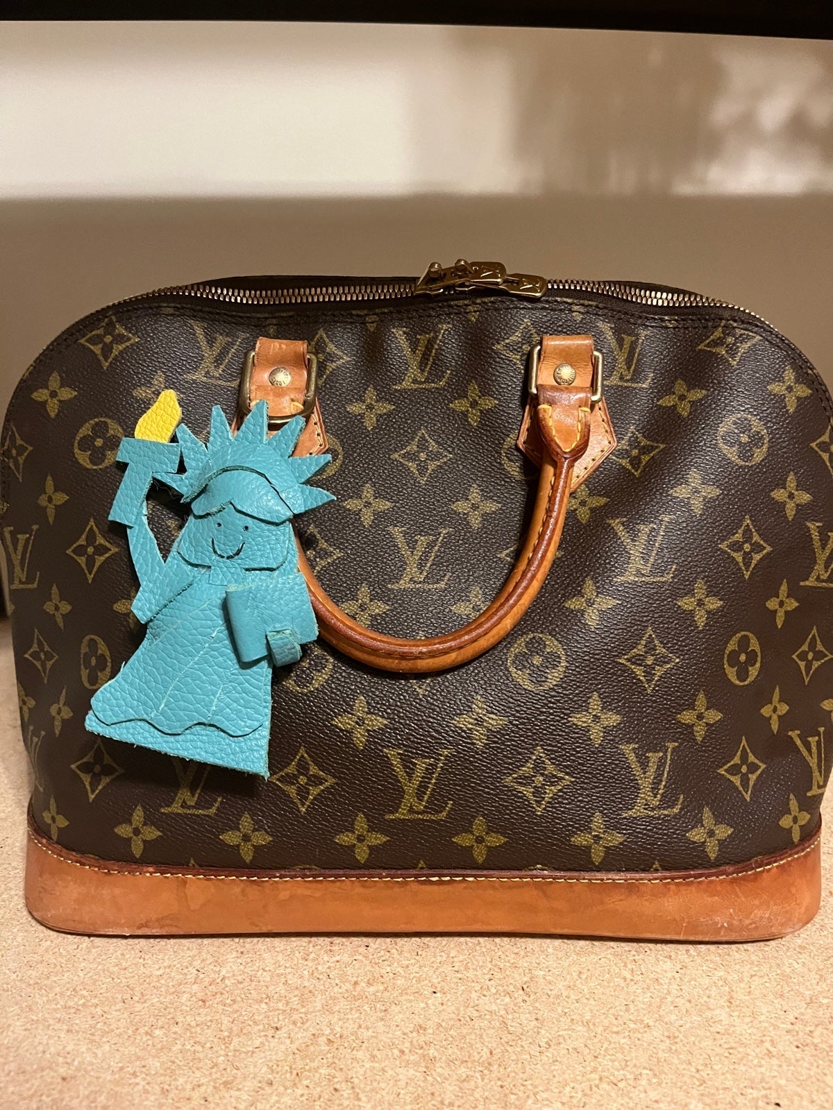Vintage Louis Vuitton Alma w charm