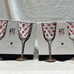 Valentines acrylic wine goblet set