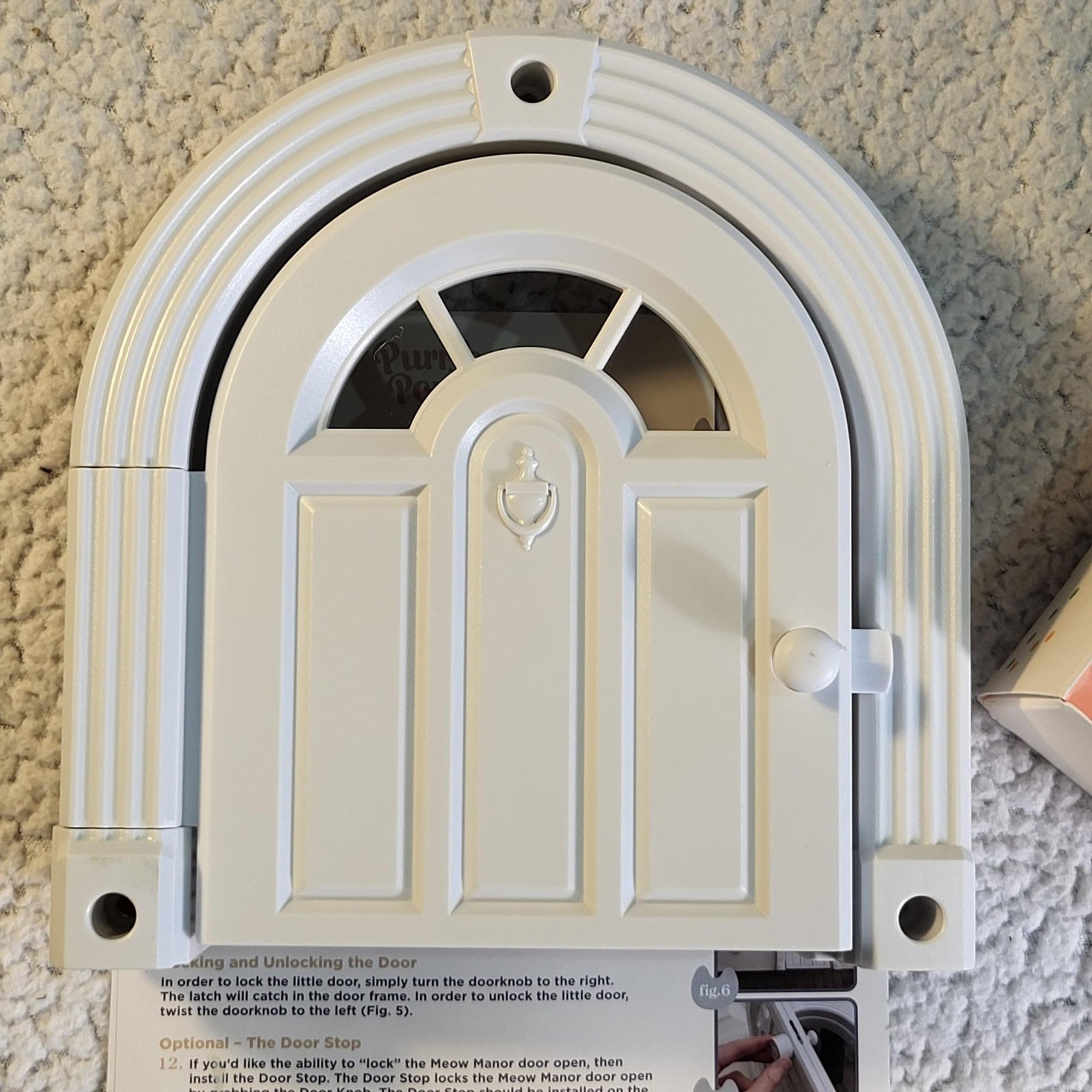 Purrfect Portal Cat Door Interior Door White