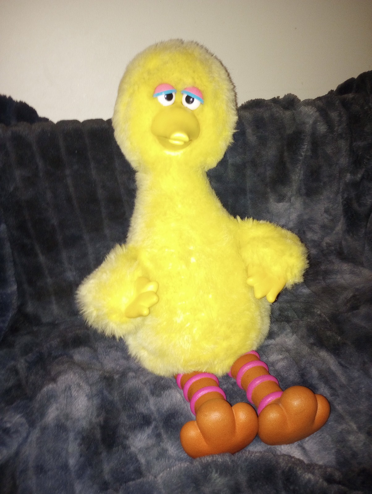 Ideal Muppets Sesame Street Vintage 1986 Big Bird Cassette Player w/Casette