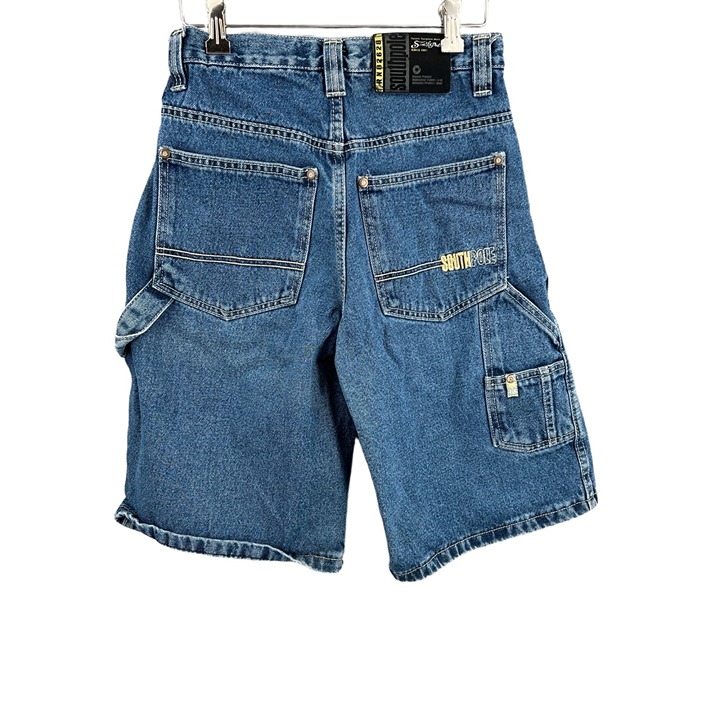 Southpole Kids Jeans Shorts Blue Denim Carpenter Baggy Boys Size 16