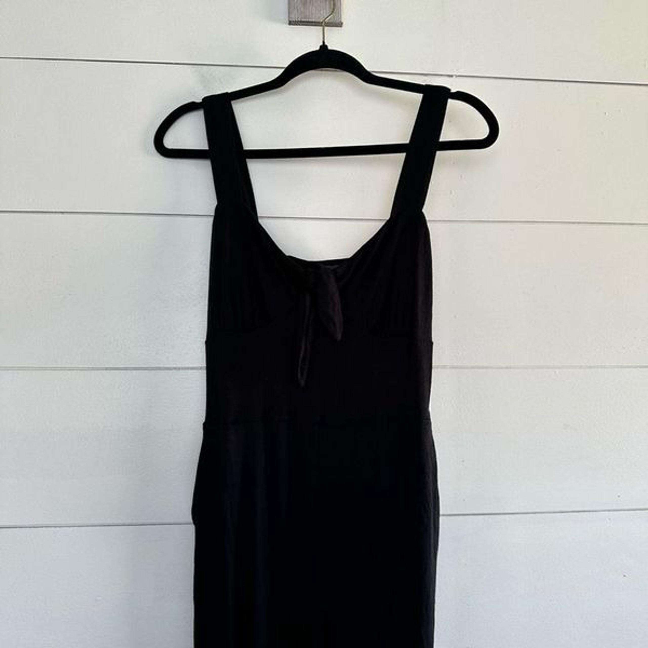 ModCloth Women’s Medium Black Rayon Jumpsuit New