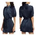 NWOT Ramy Brook Murphy Satin Shirtdress Navy size 2