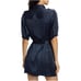 NWOT Ramy Brook Murphy Satin Shirtdress Navy size 2