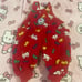 Vintage Usa Made Oshkosh B’ Gosh Red Corduroy Dog Overalls!