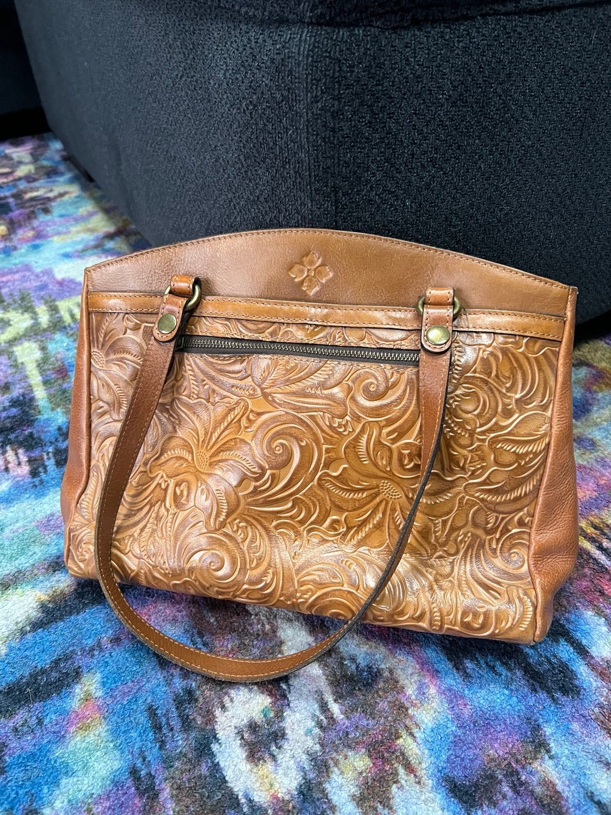 Patricia Nash leather satchel purse