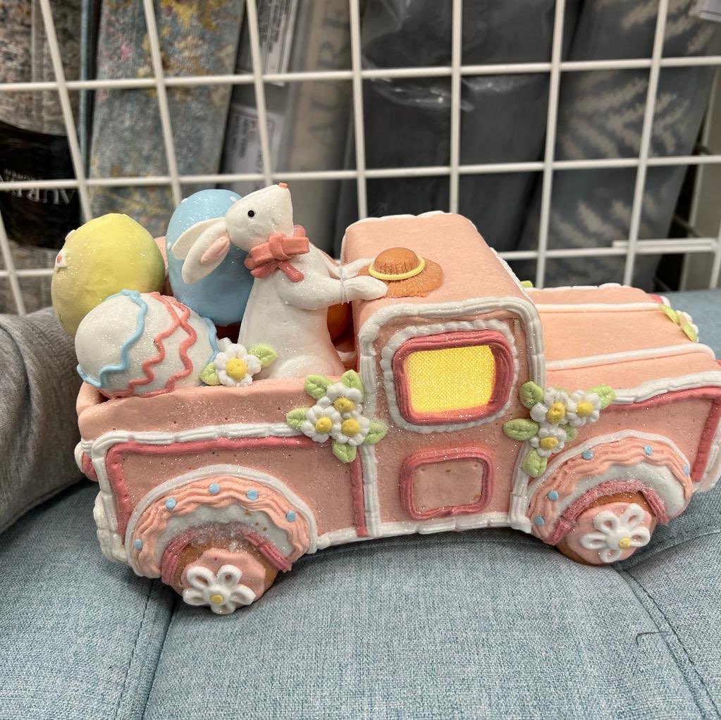 Cupcakes and Cashmere Gingerbread Light Up Pastel Bunny & Eggs Gingerbread Easte