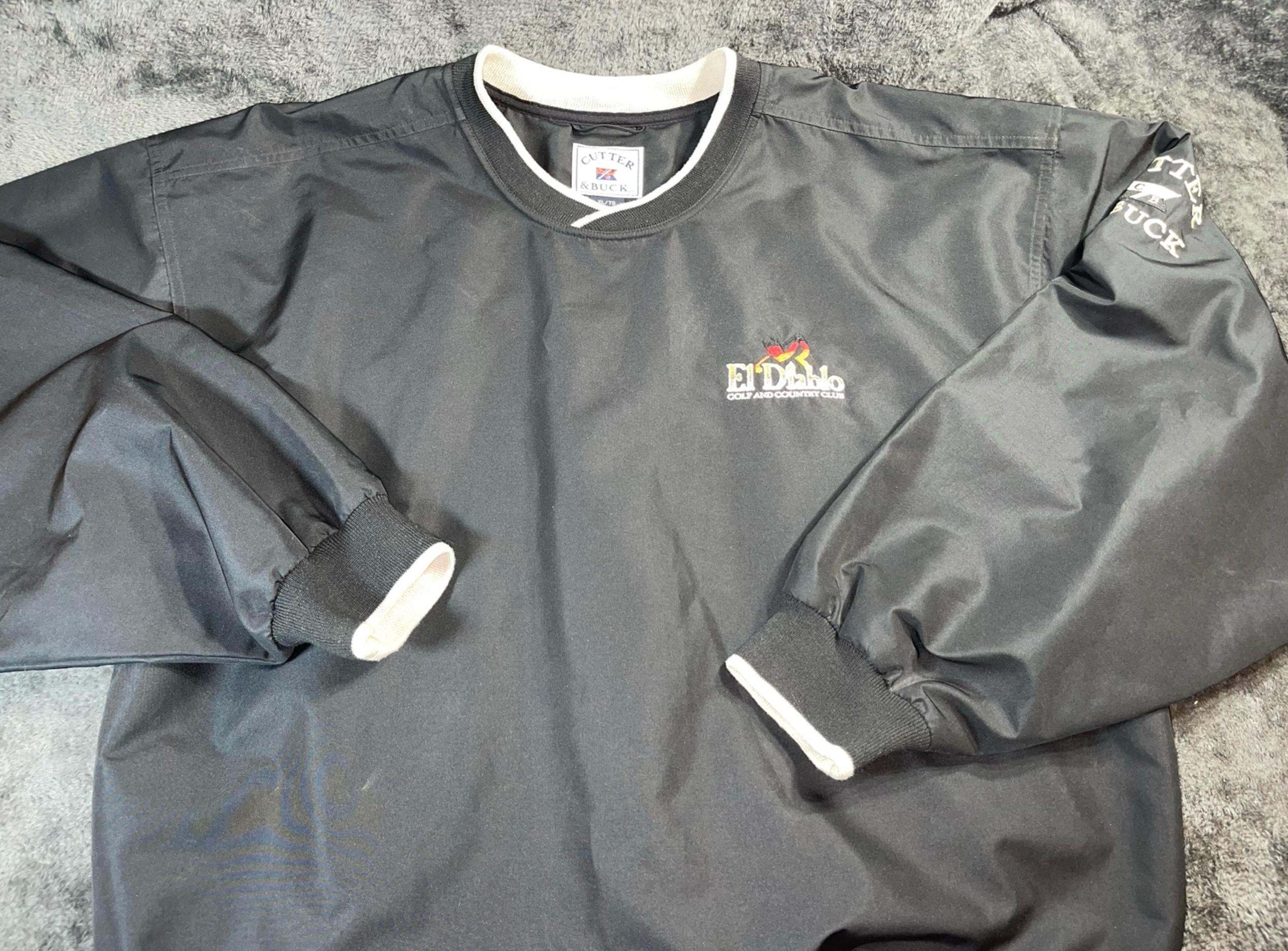 Cutter and Buck El Diablo Mens Country Club Pullover Windbreaker Jacket Size XL